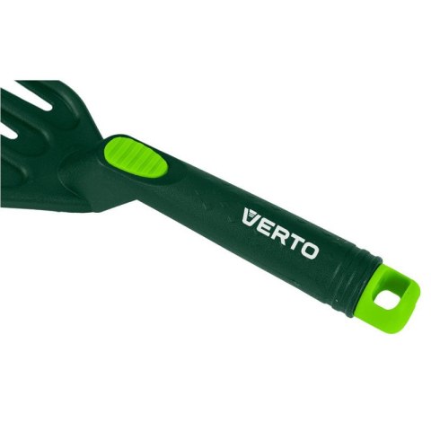 ZESTAW NARZĘDZI RĘCZNYCH 4 SZT. TWORZYWO SZTUCZNE (GRABKI, PAZURKI, ŁOPATKA, MOTYKO/PAZURKI) 15G419 VERTO