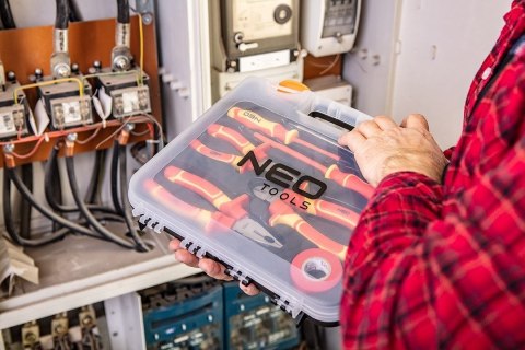 01-237 ZESTAW SZCZYPIEC I WKRĘTAKÓW 1000V, 7 SZT. NEO TOOLS 01-237 ZESTAW SZCZYPIEC I WKRĘTAKÓW 1000V, 7 SZT. NEO TOOLS