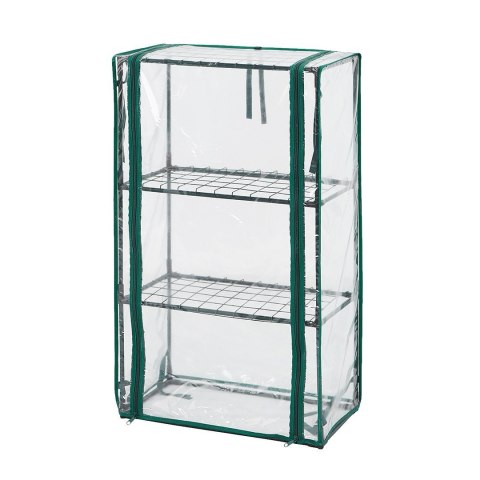 Szklarnia ogrodowa 46x24x80 cm mini tunel foliowy PVC metalowy stelaż przenośna cieplarnia NEO TOOLS 15-910 Szklarnia ogrodowa 46x24x80 cm mini tunel foliowy PVC metalowy stelaż przenośna cieplarnia NEO TOOLS 15-910