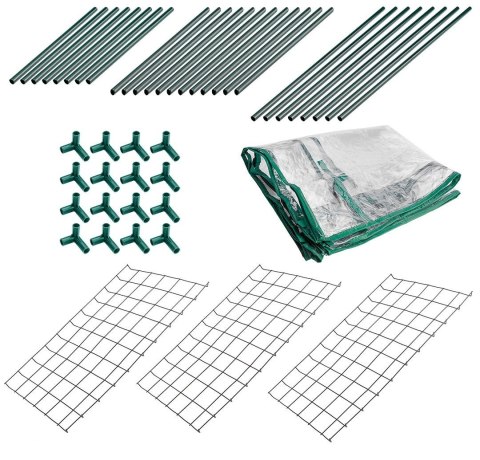 Szklarnia ogrodowa 46x24x80 cm mini tunel foliowy PVC metalowy stelaż przenośna cieplarnia NEO TOOLS 15-910 Szklarnia ogrodowa 46x24x80 cm mini tunel foliowy PVC metalowy stelaż przenośna cieplarnia NEO TOOLS 15-910
