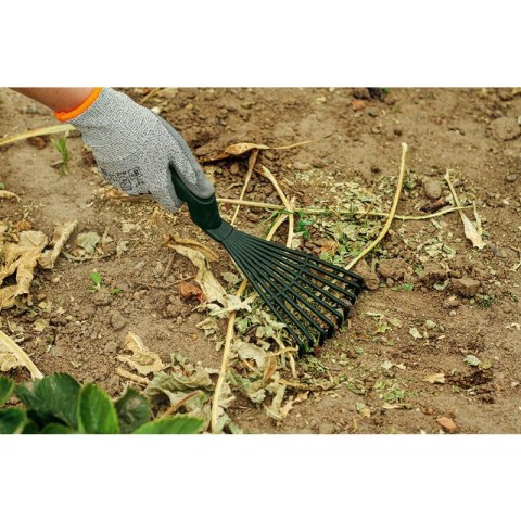 ZESTAW NARZĘDZI RĘCZNYCH 4 SZT. TWORZYWO SZTUCZNE (GRABKI, PAZURKI, ŁOPATKA, MOTYKO/PAZURKI) 15G419 VERTO