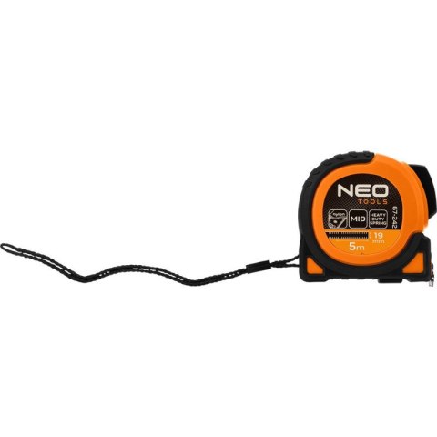 MIARA ZWIJANA STALOWA SUPER BLACK 5 M X 19 MM, AUTO BLOKADA, DWA PRZYCISKI STOP, MAGNES 67-242 NEO TOOLS MIARA ZWIJANA STALOWA SUPER BLACK 5 M X 19 MM, AUTO BLOKADA, DWA PRZYCISKI STOP, MAGNES 67-242 NEO TOOLS