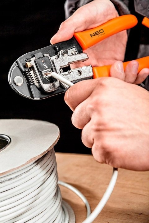 NEO TOOLS ZACISKARKA SZCZYPCE DO SKRĘTKI 8p 6p 4p RJ45 RJ11 RJ12 01-501 NEO TOOLS ZACISKARKA SZCZYPCE DO SKRĘTKI 8p 6p 4p RJ45 RJ11 RJ12 01-501