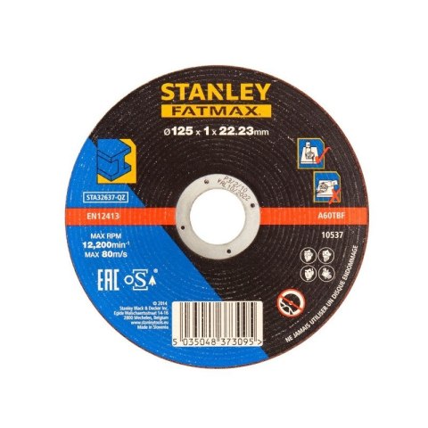 STA32637-QZ Tarcze do cięcia metalu i stali 125x1x22 STANLEY FATMAX STA32637-QZ Tarcze do cięcia metalu i stali 125x1x22 STANLEY FATMAX