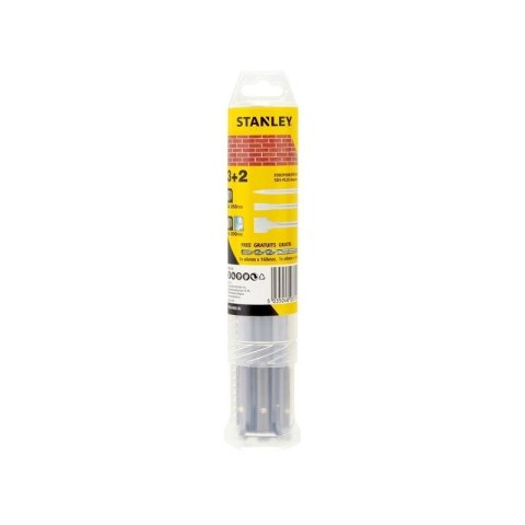 STA54400-XJ Zestaw dłut 3 szt. i wierteł 2 szt. SDS-Plus Stanley STA54400-XJ Zestaw dłut 3 szt. i wierteł 2 szt. SDS-Plus Stanley