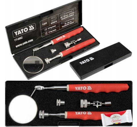 YT-0662 ZESTAW INSPEKCYJNY LUSTERKO + CHWYTAK YATO YT-0662 ZESTAW INSPEKCYJNY LUSTERKO + CHWYTAK YATO