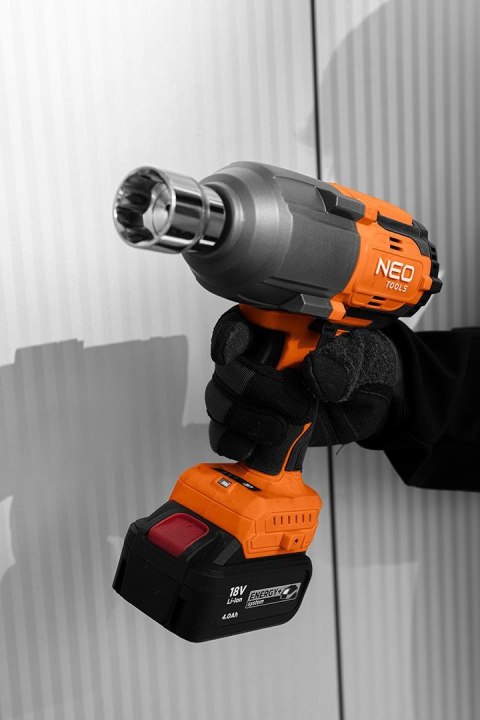 04-618 KLUCZ UDAROWY BEZSZCZ. 1100NM AKUMULATOROWY ENERGY+ 18V NEO TOOLS 04-618 KLUCZ UDAROWY BEZSZCZ. 1100NM AKUMULATOROWY ENERGY+ 18V NEO TOOLS