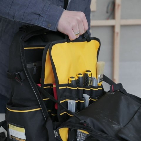 Plecak monterski narzędziowy zamykana torba warsztatowa Fatmax Stanley 1-95-611 Plecak monterski narzędziowy zamykana torba warsztatowa Fatmax Stanley 1-95-611