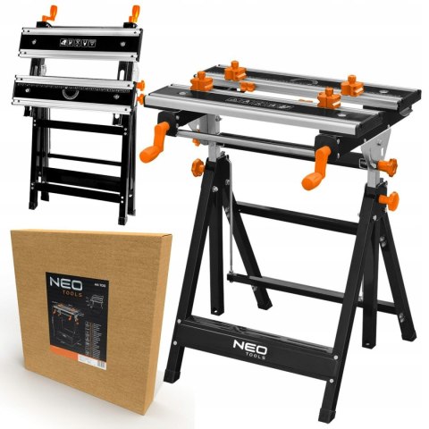 44-700 STÓŁ WARSZTATOWY REGULOWANY, ALUMINIOWY 60 X 58 X 77-107 CM NEO TOOLS 44-700 STÓŁ WARSZTATOWY REGULOWANY, ALUMINIOWY 60 X 58 X 77-107 CM NEO TOOLS