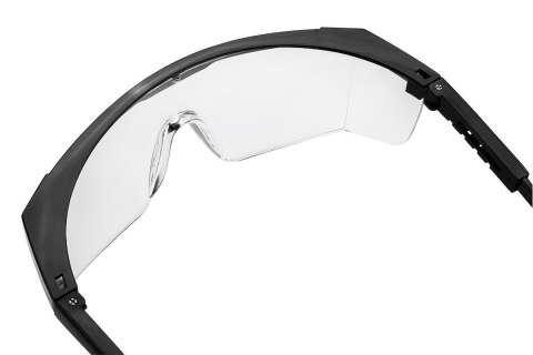 97-505 OKULARY OCHRONNE, BIAŁE SOCZEWKI, REGULOWANE ZAUSZNIKI NEO TOOLS