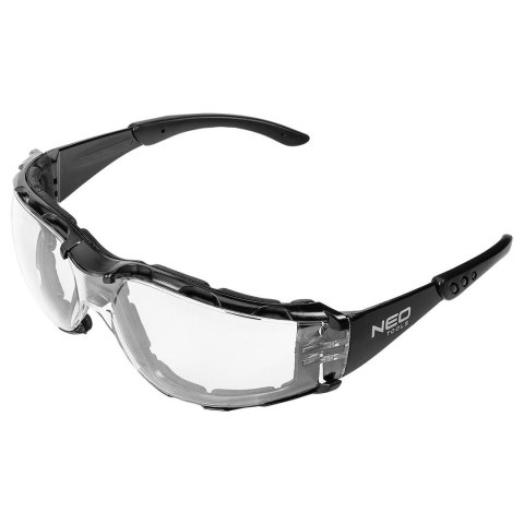 97-520 OKULARY OCHRONNE Z WKŁADKĄ PIANKOWĄ, BIAŁE SOCZEWKI, KLASA ODPORNOSCI FT NEO TOOLS 97-520 OKULARY OCHRONNE Z WKŁADKĄ PIANKOWĄ, BIAŁE SOCZEWKI, KLASA ODPORNOSCI FT NEO TOOLS