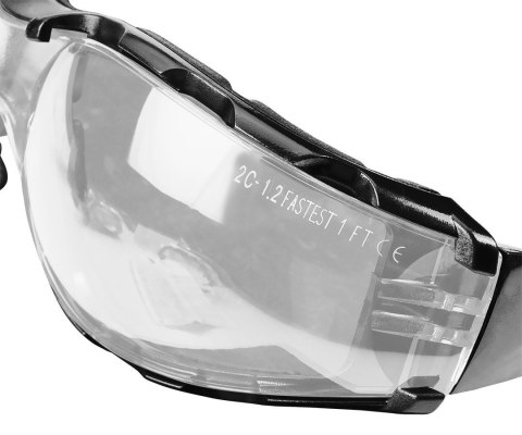 97-520 OKULARY OCHRONNE Z WKŁADKĄ PIANKOWĄ, BIAŁE SOCZEWKI, KLASA ODPORNOSCI FT NEO TOOLS 97-520 OKULARY OCHRONNE Z WKŁADKĄ PIANKOWĄ, BIAŁE SOCZEWKI, KLASA ODPORNOSCI FT NEO TOOLS