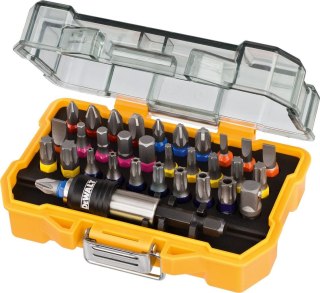 Zestaw końcówki wkrętakowe bitów adapterów 1/4" z adapterami 32szt. DeWalt DT7969-QZ