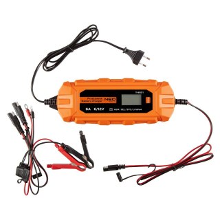 11-892-1 PROSTOWNIK AUTOMATYCZNY 6A/100W, 3-150AH, DO AKUMULATORÓW KWASOWYCH/AGM/GEL NEO TOOLS