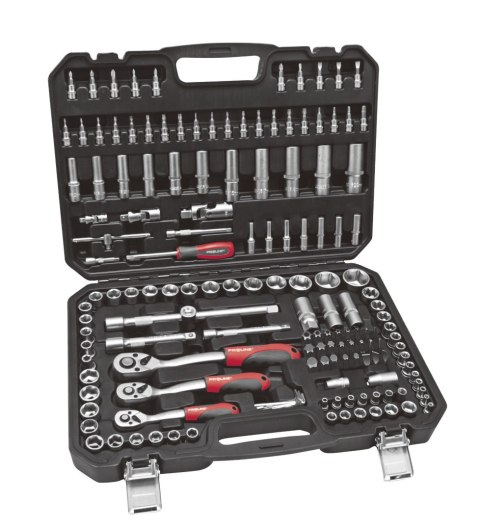 588150 Zestaw 150 sztuk nasadek i końcówek 1/4, 3/8, 1/2 CRV Proline 588150 Zestaw 150 sztuk nasadek i końcówek 1/4, 3/8, 1/2 CRV Proline