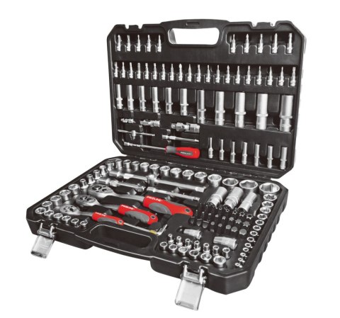 588150 Zestaw 150 sztuk nasadek i końcówek 1/4, 3/8, 1/2 CRV Proline 588150 Zestaw 150 sztuk nasadek i końcówek 1/4, 3/8, 1/2 CRV Proline