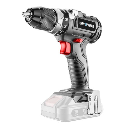 58G019 WIERTARKO-WKRĘTARKA AKUMULATOROWA BEZSZCZOTKOWA ENERGY+ 18V, LI-ION, 13 MM, BEZ AKUMULATORA GRAPHITE 58G019 WIERTARKO-WKRĘTARKA AKUMULATOROWA BEZSZCZOTKOWA ENERGY+ 18V, LI-ION, 13 MM, BEZ AKUMULATORA GRAPHITE