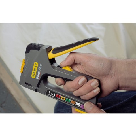 Zszywacz FatMax TR75 6w1 narzędzie uniwersalne zszywki LD/HD trwały ergonomiczny do użytku profesjonalnego Stanley FMHT6-70868 Zszywacz FatMax TR75 6w1 narzędzie uniwersalne zszywki LD/HD trwały ergonomiczny do użytku profesjonalnego Stanley FMHT6-70868