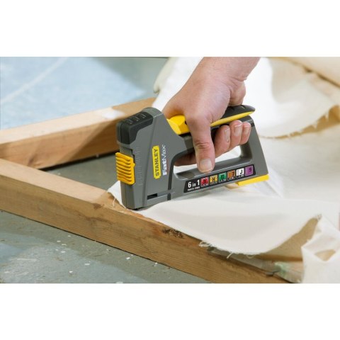 Zszywacz FatMax TR75 6w1 narzędzie uniwersalne zszywki LD/HD trwały ergonomiczny do użytku profesjonalnego Stanley FMHT6-70868 Zszywacz FatMax TR75 6w1 narzędzie uniwersalne zszywki LD/HD trwały ergonomiczny do użytku profesjonalnego Stanley FMHT6-70868