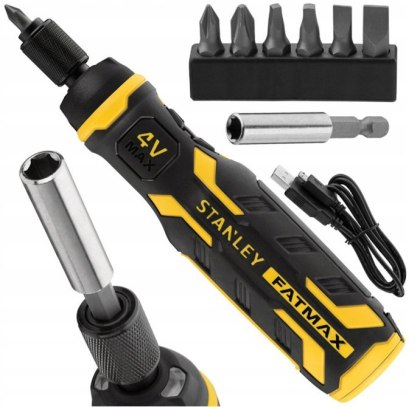 Wkrętak akumulatorowy z bitami dla majsterkowiczów 4V FATMAX STANLEY FMHT66719-0
