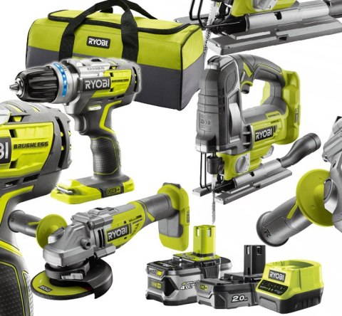 R18CK3BL-242S Zestaw elektronarzędzi 18V Ryobi R18CK3BL-242S Zestaw elektronarzędzi 18V Ryobi