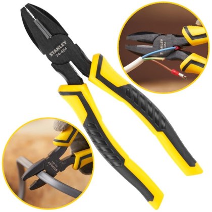 Szczypce uniwersalne kombinerki izolowane 180 mm CONTROL-GRIP narzędzie Stanley STHT0-74454