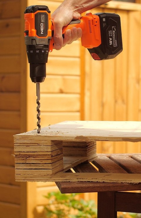 04-616 WIERTARKO-WKRĘTARKA BEZSZCZOTKOWA Z UDAREM 100NM ENERGY+ NEO TOOLS 04-616 WIERTARKO-WKRĘTARKA BEZSZCZOTKOWA Z UDAREM 100NM ENERGY+ NEO TOOLS