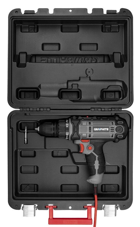 58G793 WIERTARKO-WKRĘTARKA SIECIOWA 300W, UCHWYT SAMOZACISKOWY 10 MM, WALIZKA Graphite 58G793 WIERTARKO-WKRĘTARKA SIECIOWA 300W, UCHWYT SAMOZACISKOWY 10 MM, WALIZKA Graphite
