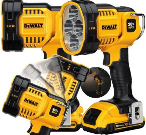 DCL043-XJ Akumulatorowa latarka reflektor Led 18V XR Li-Ion DeWalt DCL043-XJ Akumulatorowa latarka reflektor Led 18V XR Li-Ion DeWalt