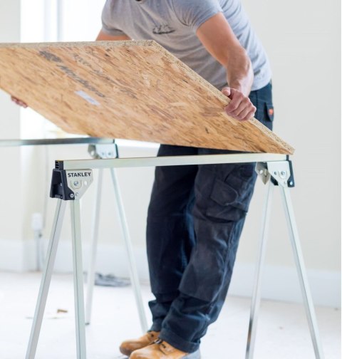 Kobyłki stojaki koziołki metalowe robocze budowlane zestaw 2 sztuki STANLEY STST81337-1