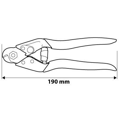 OBCINAK SZCZYPCE DO DRUTÓW I LINEK STALOWYCH NARZĘDZIE DO CIĘCIA 190 MM NEO TOOLS 01-512