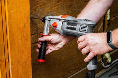 58G722 WIERTARKA UDAROWA DWUBIEGOWA 1050W, UCHWYT KLUCZYKOWY 13 MM, OBROTY I: 1100, II: 3000 MIN⁻¹, WALIZKA GRAPHITE