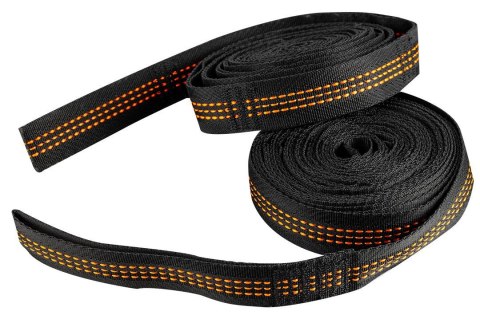 Taśmy do hamaka 2.5m 300kg 15 oczek zestaw 2 sztuki mocne pasy zawieszenie hamakowe wytrzymałe outdoor NEO TOOLS 63-141