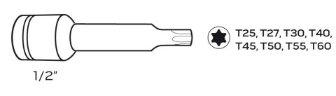 08-712 KLUCZE UDAROWE TORX 1/2", ZESTAW 8 SZT. NEO TOOLS 08-712 KLUCZE UDAROWE TORX 1/2", ZESTAW 8 SZT. NEO TOOLS