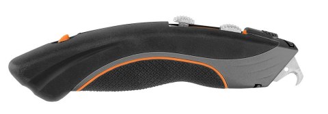 63-700 NÓŻ Z OSTRZEM TRAPEZOWYM I HAKOWYM, METALOWY KORPUS 6 OSTRZY NEO TOOLS 63-700 NÓŻ Z OSTRZEM TRAPEZOWYM I HAKOWYM, METALOWY KORPUS 6 OSTRZY NEO TOOLS