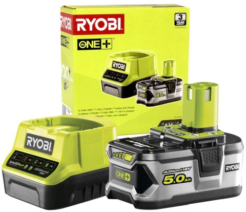RC18120-150 Zestaw akumulatora 18V Lithium+ (5.0 Ah) z ładowarką Ryobi