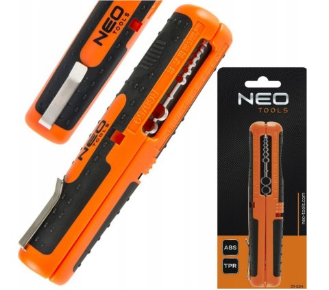 01-524 AUTOMATYCZNY ŚCIĄGACZ IZOLACJI 180 MM, CZOŁOWY NEO TOOLS 01-524 AUTOMATYCZNY ŚCIĄGACZ IZOLACJI 180 MM, CZOŁOWY NEO TOOLS