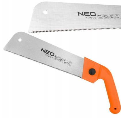 PIŁA JAPOŃSKA RĘCZNA DO CIĘCIA DREWNA MIĘKKIEGO I TWARDEGO DOKŁADNA 11 TPI NEO TOOLS 44-613