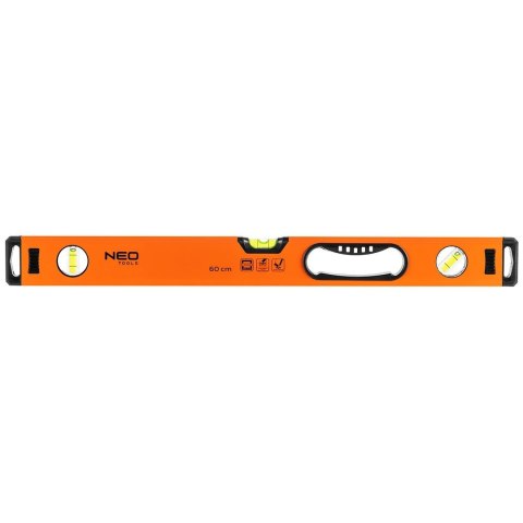 71-102 POZIOMNICA ALUMINIOWA Z UCHWYTEM, 3 LIBELLE, FREZOWANE POWIERZCHNIE MIERNICZE, 60 CM NEO TOOLS 71-102 POZIOMNICA ALUMINIOWA Z UCHWYTEM, 3 LIBELLE, FREZOWANE POWIERZCHNIE MIERNICZE, 60 CM NEO TOOLS