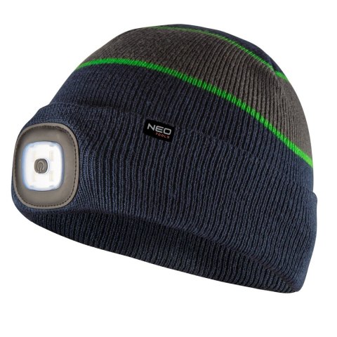 81-630 CZAPKA Z LATARKĄ LED, GRANATOWO-SZARO-ZIELONA PREMIUM NEO TOOLS 81-630 CZAPKA Z LATARKĄ LED, GRANATOWO-SZARO-ZIELONA PREMIUM NEO TOOLS