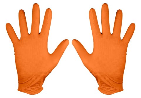 97-690-M RĘKAWICZKI NITRYLOWE, POMARAŃCZOWE, 50 SZTUK, ROZMIAR M NEO TOOLS