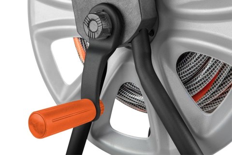 WÓZEK ORGANIZER NA WĄŻ OGRODOWY METALOWY Z PROWADNICĄ WĘŻA DO 60 M WĘŻA 1/2" NEO TOOLS WÓZEK ORGANIZER NA WĄŻ OGRODOWY METALOWY Z PROWADNICĄ WĘŻA DO 60 M WĘŻA 1/2" NEO TOOLS