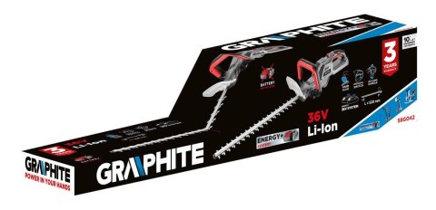58G042 NOŻYCE DO ŻYWOPŁOTU AKUMULATOROWE ENERGY+ 36V, LI-ION, SZEROKOŚĆ CIĘCIA 520 MM , BEZ AKUMULATORA GRAPHITE 58G042 NOŻYCE DO ŻYWOPŁOTU AKUMULATOROWE ENERGY+ 36V, LI-ION, SZEROKOŚĆ CIĘCIA 520 MM , BEZ AKUMULATORA GRAPHITE