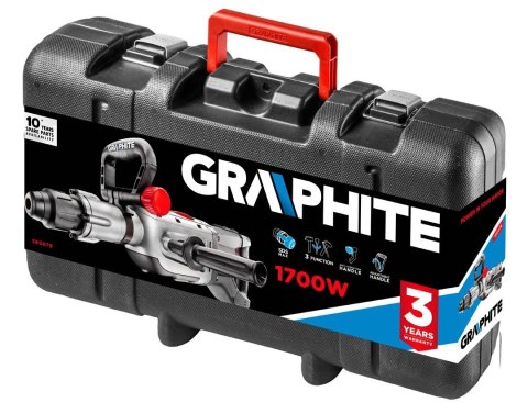 58G878 MŁOT WYBURZENIOWY SDS MAX 1700W, WALIZKA GRAPHITE 58G878 MŁOT WYBURZENIOWY SDS MAX 1700W, WALIZKA GRAPHITE