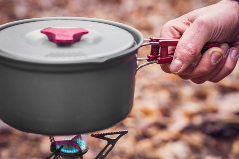 NACZYNIA ZESTAW TURYSTYCZNE NA CAMPING SURVIVALOWE BIWAKOWE OUTDOOR 7 W 1 NEO TOOLS 63-146