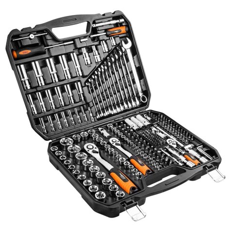 08-671 KLUCZE NASADOWE NEO TOOLS 1/2", 3/8", 1/4", ZESTAW 219 SZT., CRV 08-671 KLUCZE NASADOWE NEO TOOLS 1/2", 3/8", 1/4", ZESTAW 219 SZT., CRV