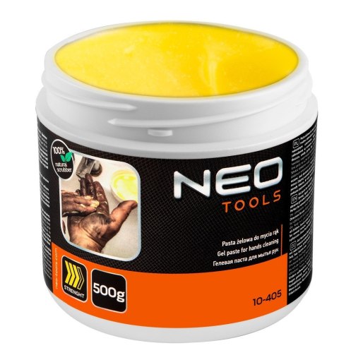 10-405 ŻELOWA, ŻÓŁTA, PASTA DO MYCIA RĄK, DO USUWANIA TRUDNYCH I BARDZO TRUDNYCH ZABRUDZEŃ - SŁOIK 500G NEO TOOLS 10-405 ŻELOWA, ŻÓŁTA, PASTA DO MYCIA RĄK, DO USUWANIA TRUDNYCH I BARDZO TRUDNYCH ZABRUDZEŃ - SŁOIK 500G NEO TOOLS