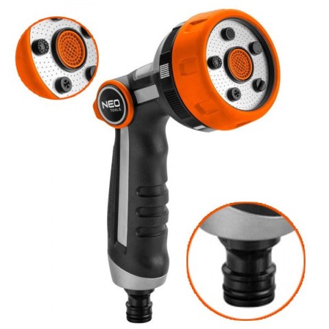 15-708 ZRASZACZ WIELOFUNKCYJNY, 5 FUNKCJI, Z PŁYNNĄ REGULACJĄ, METALOWA TARCZA NEO TOOLS 15-708 ZRASZACZ WIELOFUNKCYJNY, 5 FUNKCJI, Z PŁYNNĄ REGULACJĄ, METALOWA TARCZA NEO TOOLS