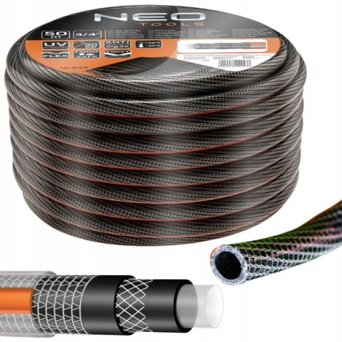 15-845 WĄŻ OGRODOWY OGRODOWY 3/4" X 50 M, 6-WARSTWOWY NEO PROFESSIONAL NEO TOOLS 15-845 WĄŻ OGRODOWY OGRODOWY 3/4" X 50 M, 6-WARSTWOWY NEO PROFESSIONAL NEO TOOLS