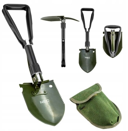 SAPERKA SKŁADANA ŁOPATA WOJSKOWA TURYSTYCZNA CAMPINGOWA SURVIVALOWA OUTDOOR NEO TOOLS 63-121